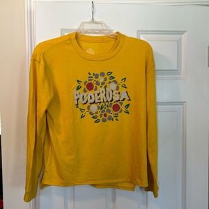 Well Worn Latino Heritage Month Yellow Poderosa Long Sleeve Top